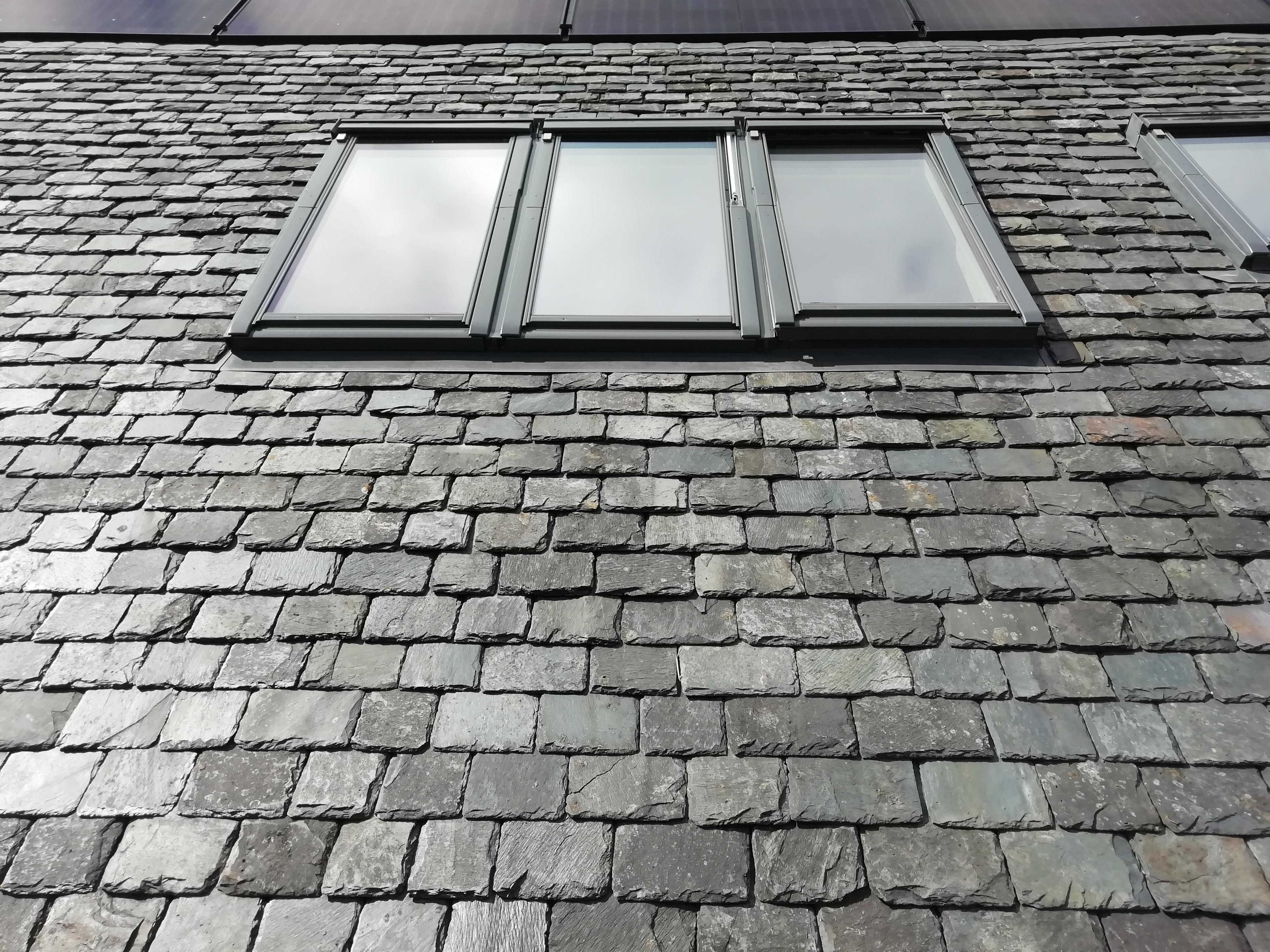 Scottish slate roofing detail