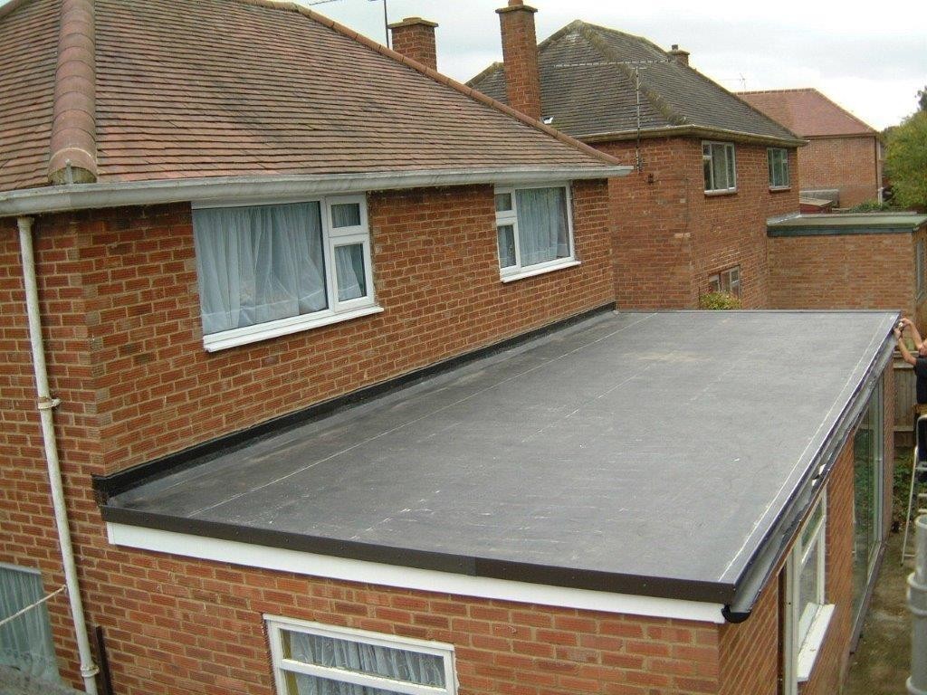 GRP fibreglass flat roof